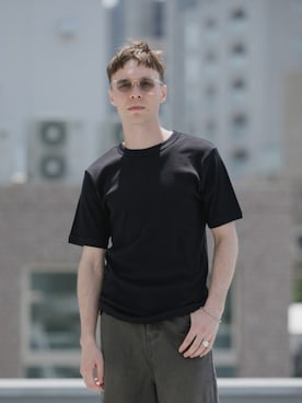 「HANES（ヘインズ）のHanes/ヘインズ 2P Pack A-Shirt 2枚入りパック リブタンクトップ 2026年 夏 夏服（タンクトップ、ホワイト系）」を使った、Rooptokyoさん（メンズ・178cm）の夏コーディネート