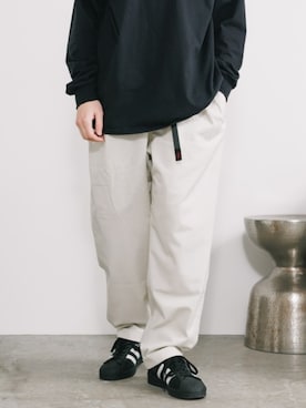 「FRUIT OF THE LOOM（フルーツオブザルーム）のアイテム」を使った、Rooptokyoさん（メンズ・178cm）の夏コーディネート