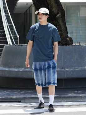 「Cooperstown Ball Cap（クーパーズタウンボールキャップ）のアイテム」を使った、Rooptokyoさん（メンズ・178cm）の夏コーディネート