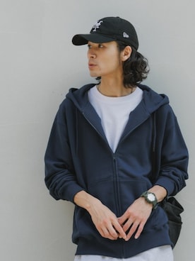 「HANES（ヘインズ）のHanes/ヘインズ RIB S/S CREW TEE BEEFY リブTシャツ 2026年 夏 夏服（Tシャツ/カットソー、ホワイト系）」を使った、Rooptokyoさん（メンズ・178cm）の夏コーディネート