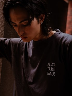 「ROOPTOKYO（ループトウキョウ）のAYT×阪神タイガース トラッキー プリントデザイン グラフィック クルーネックTシャツ 半袖 メンズ 野球 ベースボール 2026年夏 夏服（Tシャツ/カットソー、グレー系）」を使った、Rooptokyoさん（メンズ・178cm）の夏コーディネート