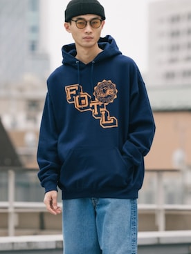 「FRUIT OF THE LOOM（フルーツオブザルーム）のアイテム」を使った、Rooptokyoさん（メンズ・178cm）の秋コーディネート
