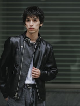 「Schott(ショット)のアイテム(ジャケット/アウター)」を使った、Rooptokyoさん(メンズ・178cm)の秋コーディネート