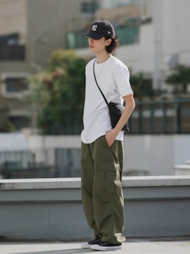 「ALL RUNS（オールランズ）のアイテム」を使った、Rooptokyoさん（メンズ・178cm）の夏コーディネート