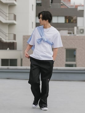 「United Athle（ユナイテッドアスレ）のアイテム」を使った、Rooptokyoさん（メンズ・178cm）の夏コーディネート