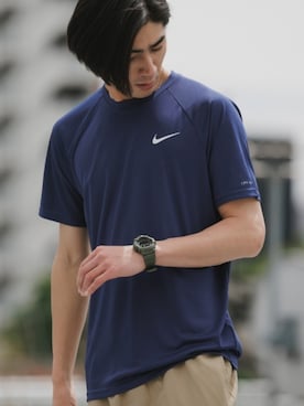 「HANES（ヘインズ）のHanes/ヘインズ 2P Pack A-Shirt 2枚入りパック リブタンクトップ 2026年 夏 夏服（タンクトップ、ホワイト系）」を使った、Rooptokyoさん（メンズ・178cm）の夏コーディネート