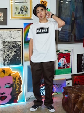 「the Oasis（ジオアシス）のアイテム」を使った、Rooptokyoさん（メンズ・178cm）の夏コーディネート