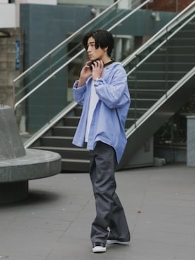 「POLeR（ポーラー）のアイテム」を使った、Rooptokyoさん（メンズ・178cm）の夏コーディネート