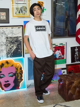 「the Oasis（ジオアシス）のアイテム」を使った、Rooptokyoさん（メンズ・178cm）の夏コーディネート