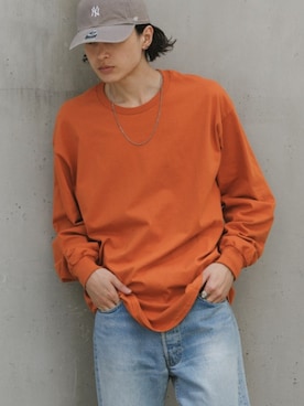 「GILDAN（ギルダン）のアイテム」を使った、Rooptokyoさん（メンズ・178cm）の夏コーディネート