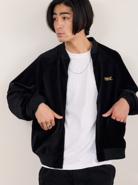 「GILDAN（ギルダン）の【ROOPTOKYO】GILDAN ６oz クルーネック 袖リブ ロングスリーブTee /ロンT 無地カットソー オーバーサイズ 2026年 夏 夏服（Tシャツ/カットソー、ホワイト系）」を使った、Rooptokyoさん（メンズ・178cm）の秋コーディネート
