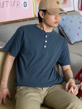 「CROSS & STITCH（クロスステッチ）のアイテム」を使った、Rooptokyoさん（メンズ・178cm）の夏コーディネート