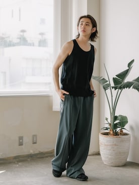 「RVCA（ルーカ）のアイテム」を使った、Rooptokyoさん（メンズ・178cm）の夏コーディネート