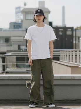 「CROSS & STITCH（クロスステッチ）のアイテム」を使った、Rooptokyoさん（メンズ・178cm）の夏コーディネート