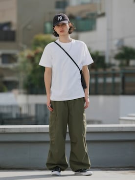 「ALL RUNS（オールランズ）のアイテム」を使った、Rooptokyoさん（メンズ・178cm）の夏コーディネート