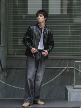 「Schott(ショット)のアイテム(ジャケット/アウター)」を使った、Rooptokyoさん(メンズ・178cm)の秋コーディネート