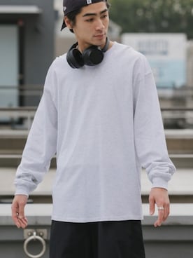 「GILDAN（ギルダン）のアイテム」を使った、Rooptokyoさん（メンズ・178cm）の夏コーディネート