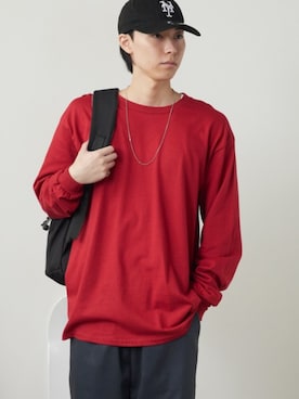 「GILDAN（ギルダン）のアイテム」を使った、Rooptokyoさん（メンズ・178cm）の夏コーディネート