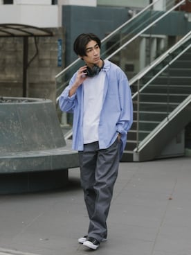 「POLeR（ポーラー）のアイテム」を使った、Rooptokyoさん（メンズ・178cm）の夏コーディネート