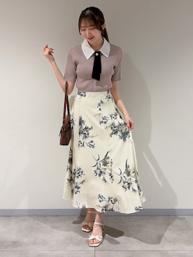 「ASTORIA ODIER（アストリアオディール）のアイテム」を使った、ASTORIA ODIER（アストリア オディール）さん（レディース・155cm）の春コーディネート