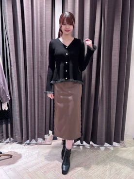 「TRUDEA（トルディア）のアイテム」を使った、ASTORIA ODIER（アストリア オディール）さん（レディース・162cm）の秋コーディネート