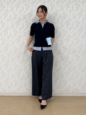 「TRUDEA（トルディア）のアイテム」を使った、ASTORIA ODIER（アストリア オディール）さん（レディース・160cm）の夏コーディネート