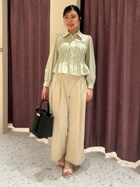 「TRUDEA（トルディア）のアイテム」を使った、ASTORIA ODIER（アストリア オディール）さん（レディース・163cm）の春コーディネート