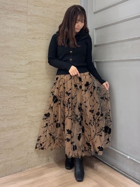 「フレアスカート」｜ASTORIA ODIER（アストリア オディール）さん（レディース・149cm）の冬コーディネート