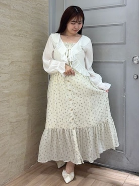 「花柄ワンピース」｜ASTORIA ODIER（アストリア オディール）さん（レディース・149cm）の春コーディネート