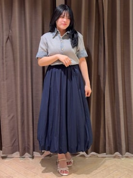 「TRUDEA（トルディア）のアイテム」を使った、ASTORIA ODIER（アストリア オディール）さん（レディース・156cm）の春コーディネート