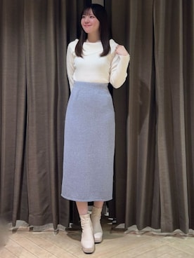 「TRUDEA（トルディア）のアイテム」を使った、ASTORIA ODIER（アストリア オディール）さん（レディース・168cm）の冬コーディネート