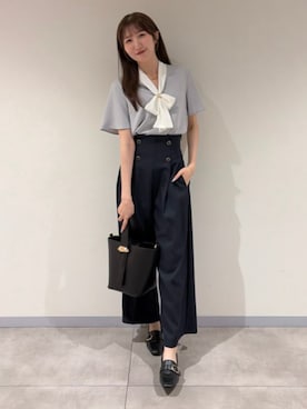 「TRUDEA（トルディア）のアイテム」を使った、ASTORIA ODIER（アストリア オディール）さん（レディース・155cm）の春コーディネート