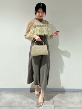 「アイテム（ドレス）」を使った、ASTORIA ODIER（アストリア オディール）さん（レディース・156cm）の冬コーディネート