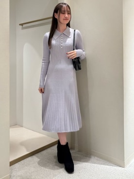 「厚底ブーツ」｜ASTORIA ODIER（アストリア オディール）さん（レディース・159cm）の冬コーディネート