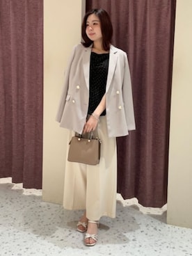 「TRUDEA（トルディア）のアイテム」を使った、ASTORIA ODIER（アストリア オディール）さん（レディース・163cm）の夏コーディネート