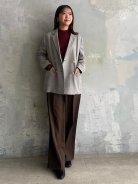 「TRUDEA（トルディア）のアイテム」を使った、ASTORIA ODIER（アストリア オディール）さん（レディース・156cm）の冬コーディネート