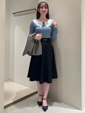 「TRUDEA（トルディア）のアイテム」を使った、ASTORIA ODIER（アストリア オディール）さん（レディース・159cm）の秋コーディネート