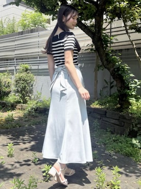 「TRUDEA（トルディア）のアイテム」を使った、ASTORIA ODIER（アストリア オディール）さん（レディース・160cm）の春コーディネート