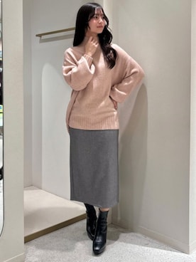 「TRUDEA（トルディア）のアイテム」を使った、ASTORIA ODIER（アストリア オディール）さん（レディース・160cm）の冬コーディネート