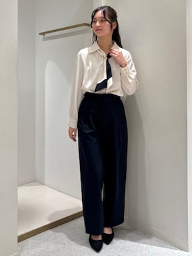 「TRUDEA（トルディア）のアイテム」を使った、ASTORIA ODIER（アストリア オディール）さん（レディース・160cm）の秋コーディネート