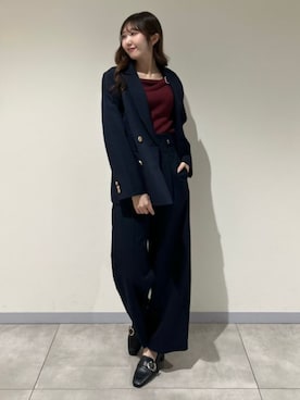 「TRUDEA（トルディア）のアイテム」を使った、ASTORIA ODIER（アストリア オディール）さん（レディース・155cm）の冬コーディネート