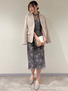 「アイテム（スーツジャケット）」を使った、ASTORIA ODIER（アストリア オディール）さん（レディース・161cm）の冬コーディネート