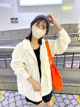「mystic（ミスティック）のアイテム（オールインワン・サロペット）」を使った、yoshioka risaさん（レディース・153cm）の秋コーディネート
