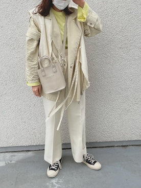 「ADAM ET ROPE'（アダムエロペ）のアイテム（トレンチコート）」を使った、k_yuさん（レディース・170cm）の春コーディネート