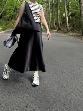 「JOURNAL STANDARD（ジャーナルスタンダード）のアイテム（タンクトップ）」を使った、natsuさん（レディース・163cm）の夏コーディネート