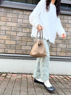 「ISABEL MARANT（イザベルマラン）のアイテム（パンツ）」を使った、natsuさん（レディース・163cm）の春コーディネート