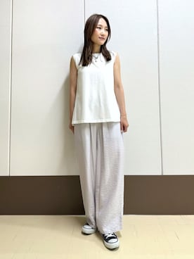 「インディヴィ」｜INDIVI(SHOP STAFF)さん（レディース・151cm）の夏コーディネート