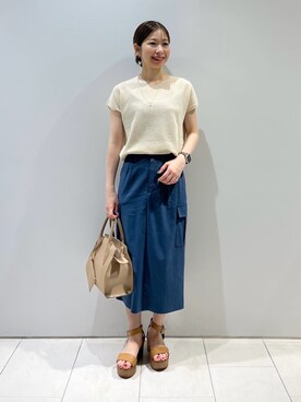 INDIVI(SHOP STAFF)さん(レディース・152cm)の夏コーディネート