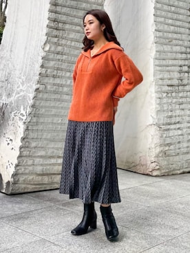 INDIVI(SHOP STAFF)さん（レディース・160cm）の秋コーディネート