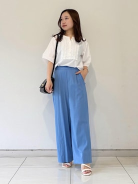 「アイテム（アクセサリー）」を使った、INDIVI(SHOP STAFF)さん（レディース・144cm）の夏コーディネート